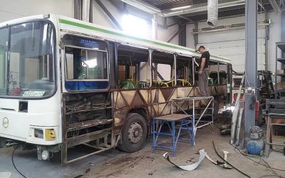 Ремонт автобусов, замена стекол, ремонт кузова оказываем услуги, компании по ремонту